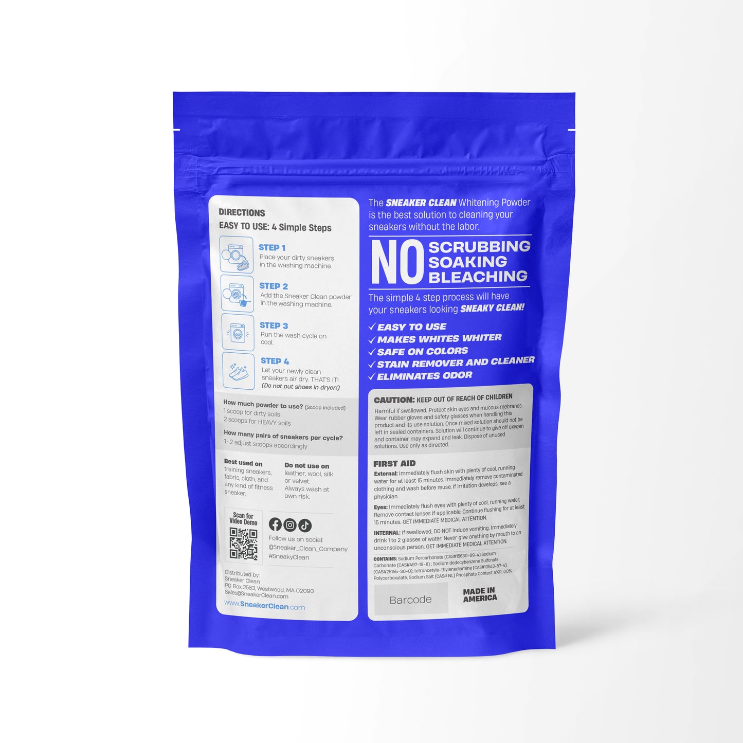 Laundry Cleaning Powder for Sneakers 1lb